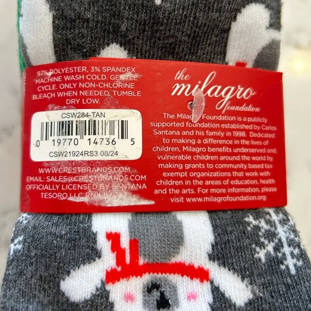 New Carlos Santana 10 Pack Woman’s Christmas Socks‎